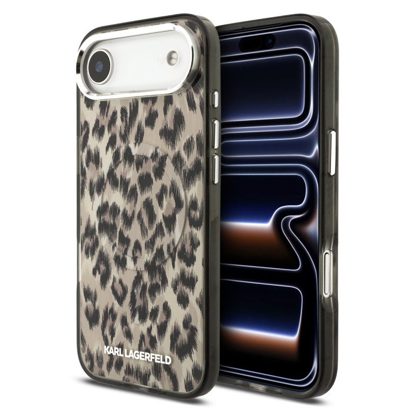 Karl Lagerfeld IML Leopard Leopard MagSafe hátsó borító iPhone Air barna színű készülékhez