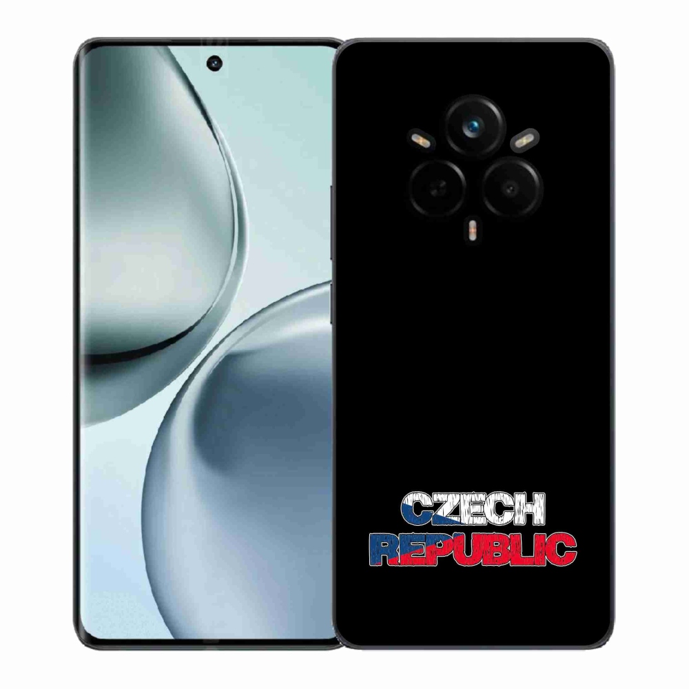 Gél borító mmCase a Realme 14 Pro+ 5G készülékhez - Csehország fekete háttér