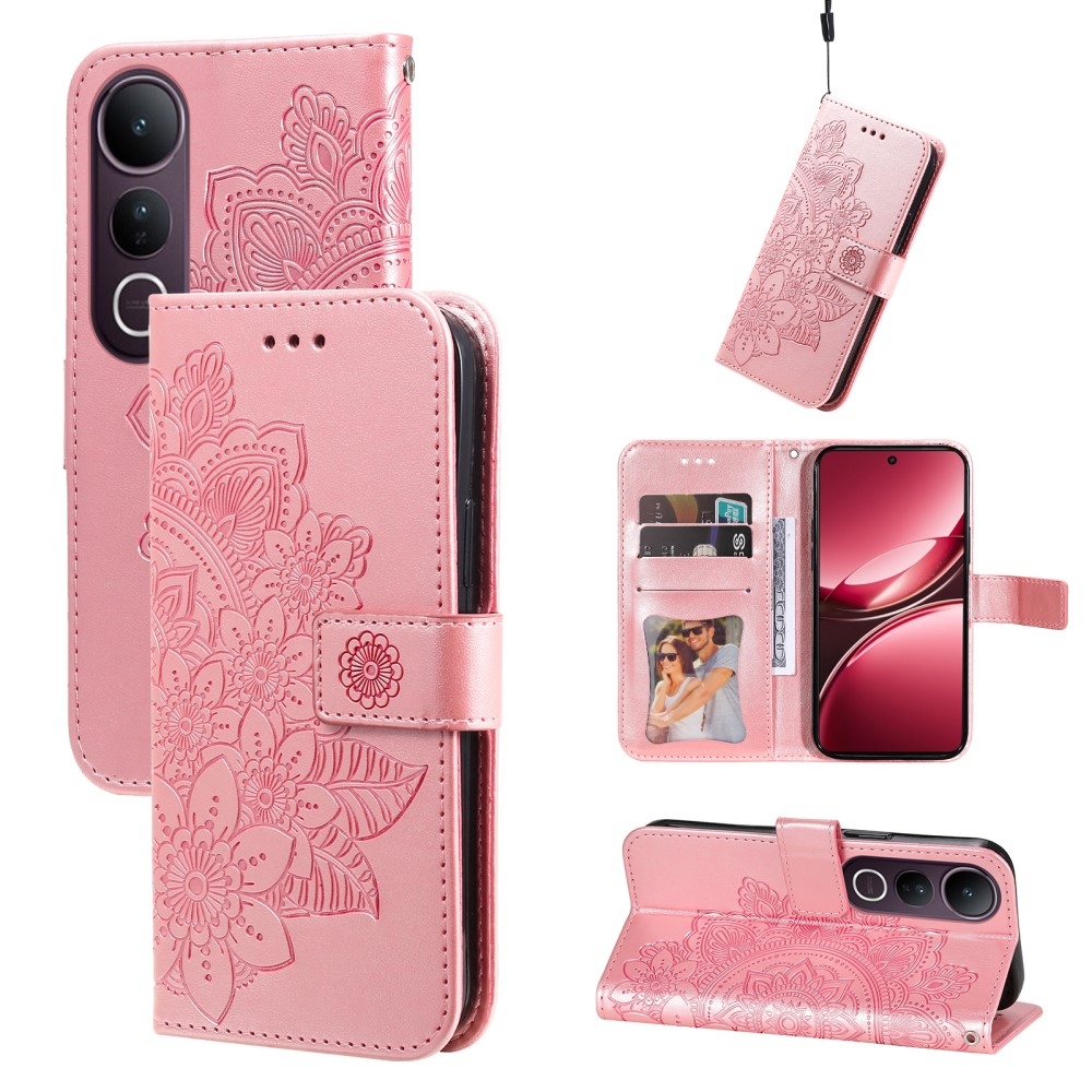 Mandala könyv tok a Vivo V50 Lite 4G/5G készülékhez - rózsaszín
