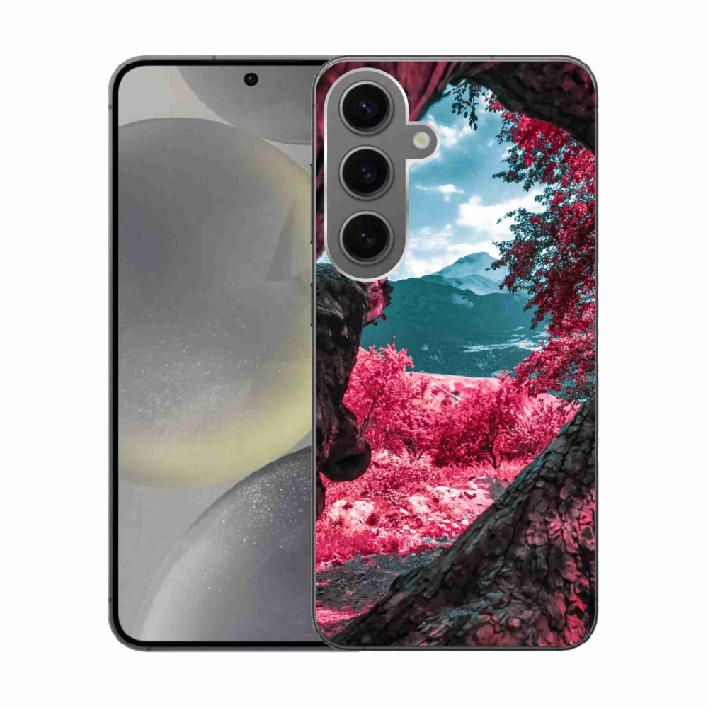 Zselés borítás mmCase Samsung Galaxy S24 készülékhez - hegyi kilátás