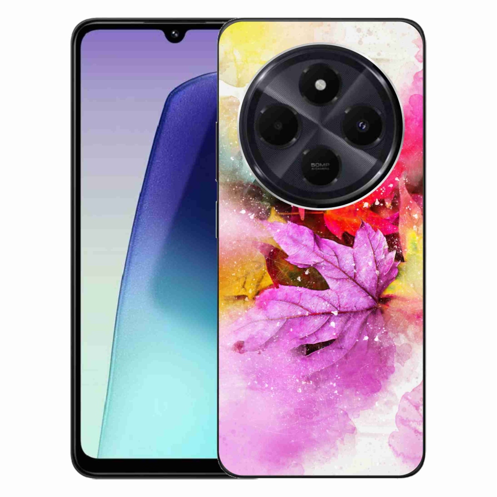 Gél borító mmCase a Xiaomi Redmi 14C/Poco C75-hez - színes levelek