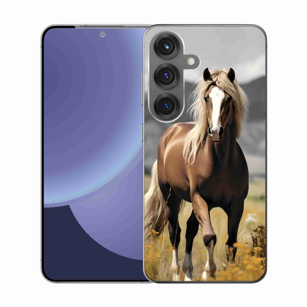 Zselés borítás mmCase Samsung Galaxy S25 - barna ló 1