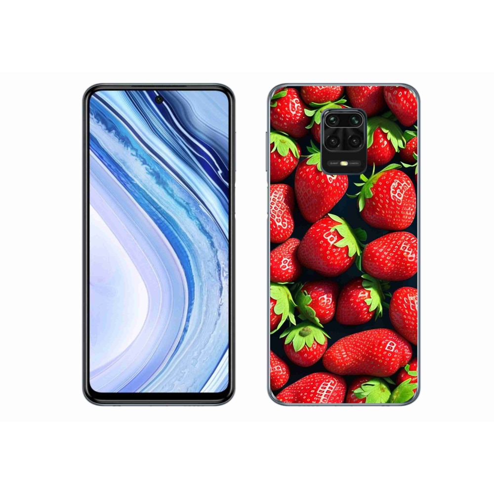 Gél borítás mmCase a Xiaomi Redmi Note 9 Pro készülékhez - eper