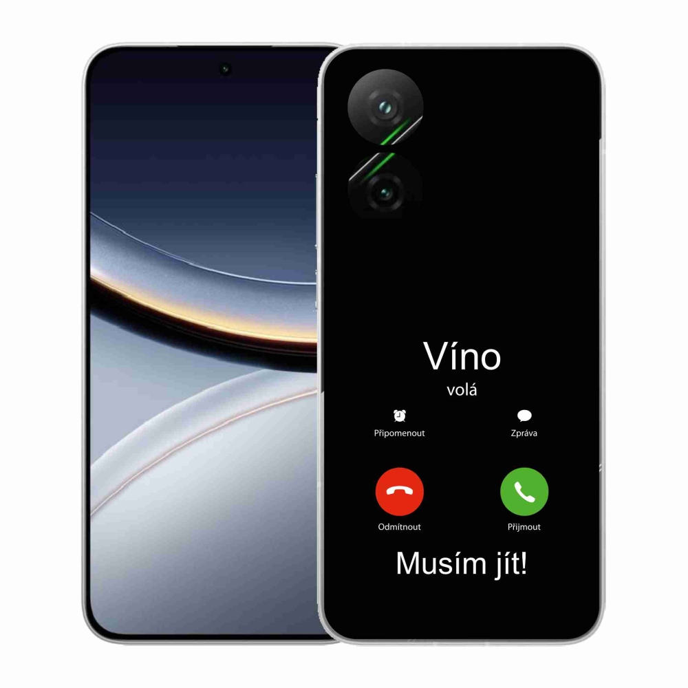 Gél borítás mmCase a Xiaomi Poco F7 5G-hez - bor hívja a fekete hátteret