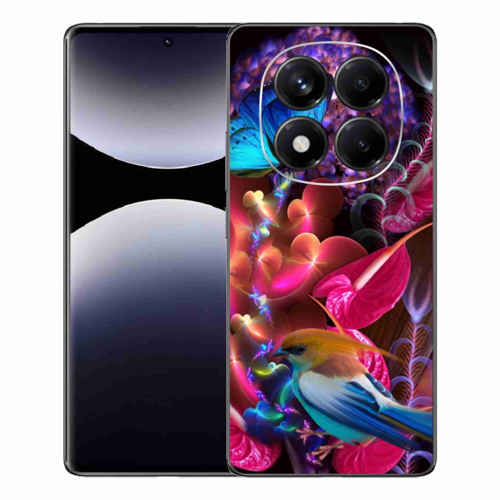 Gél borítás mmCase a Xiaomi Redmi Note 14 Pro számára - színes virágok