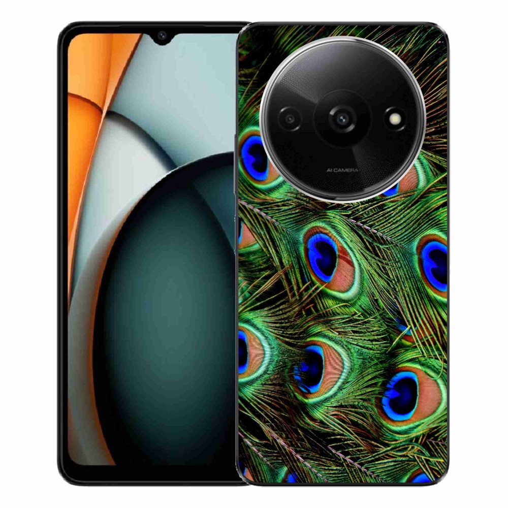 Zselés borítás mmCase a Xiaomi Redmi A3-hoz - pávatoll