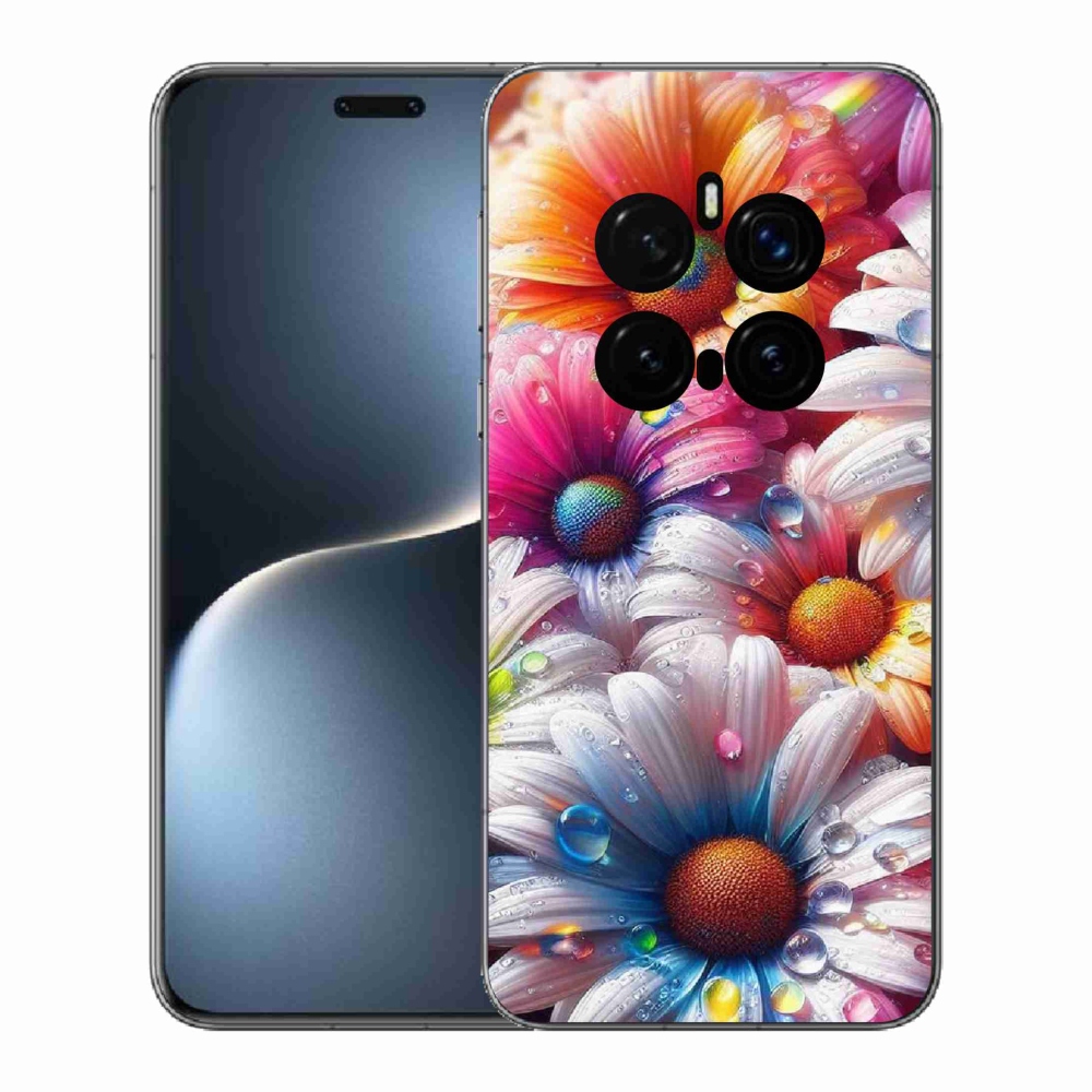 Zselés borítás mmCase a Honor Magic 7 Pro 5G készülékhez - színes margaréták