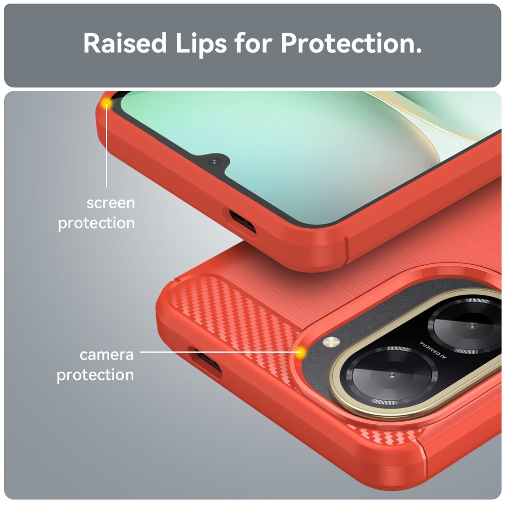 Szénálló gél tok Xiaomi Redmi A5 (171.7x77.8x8.3mm) - piros