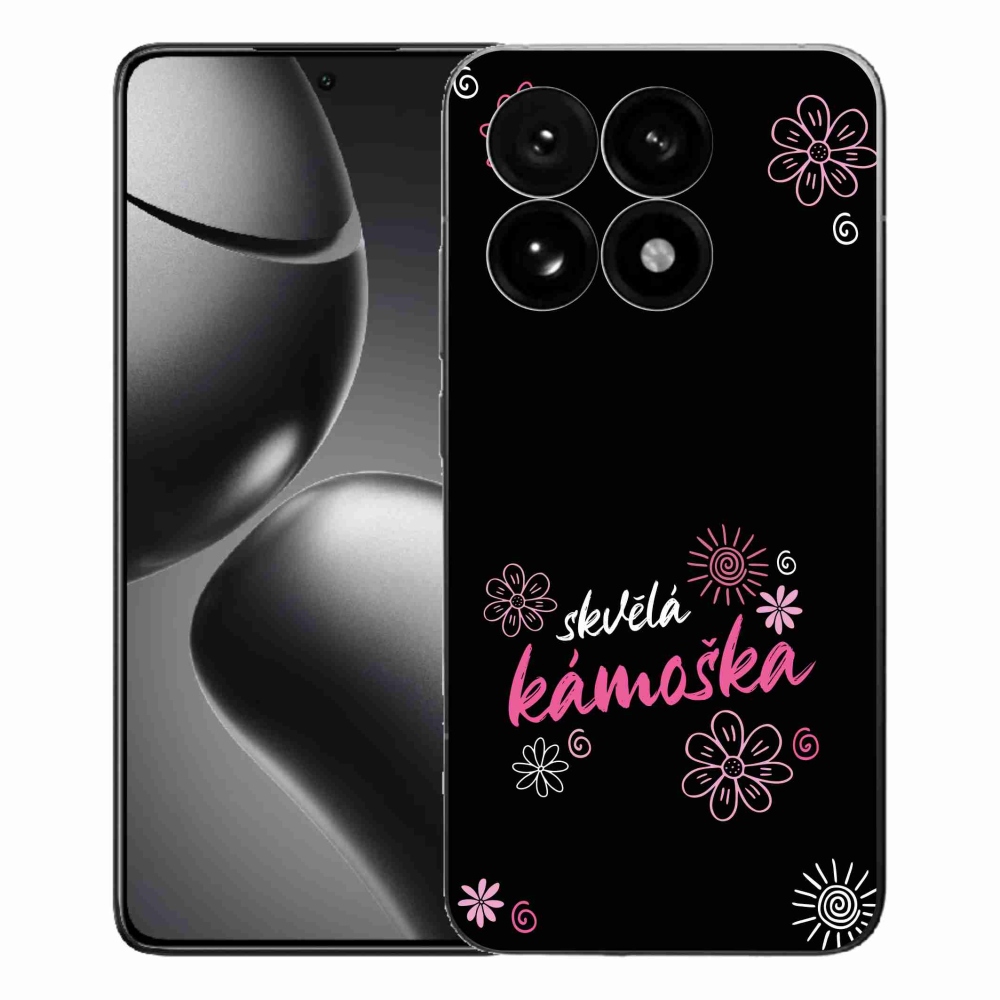 Gél borító mmCase a Xiaomi 15T - nagyszerű haver fekete háttérrel