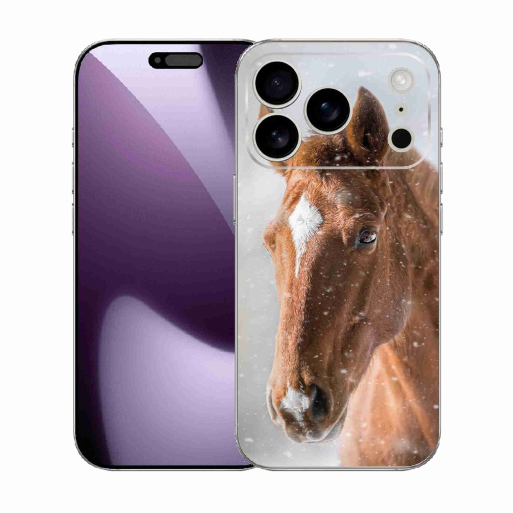 Zselés borítás mmCase iPhone 17 Pro készülékhez - barna ló 2