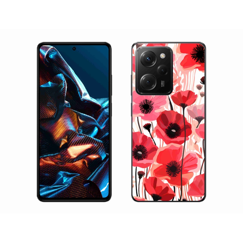 Gél borítás mmCase a Xiaomi Poco X5 Pro 5G-hez - mákos 1