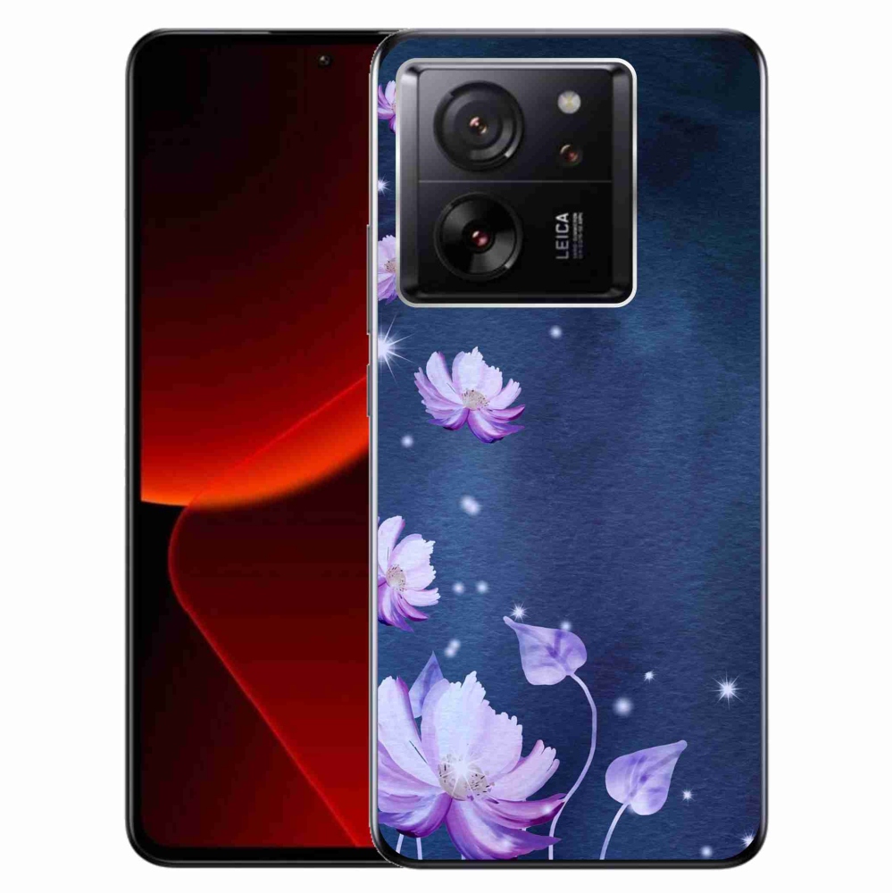 Gél tok mmCase a Xiaomi 13T/13T Pro számára - hulló virágok