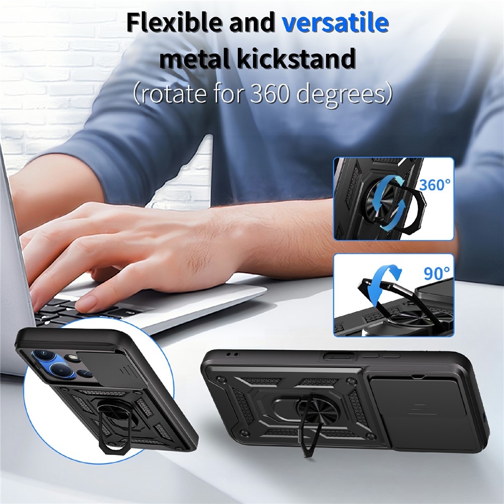 Csúszásálló borítás a Xiaomi Redmi 15C 4G/5G (173mm) készülékhez - fekete