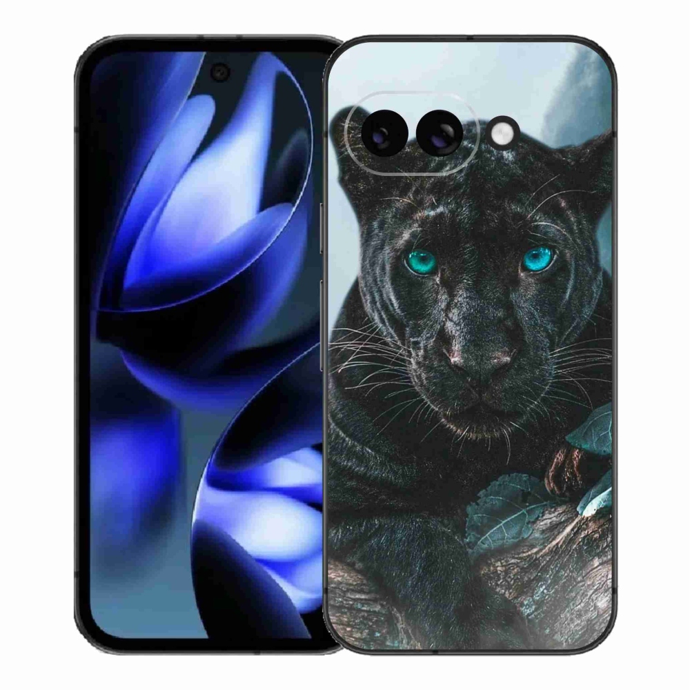 Zselés borítás mmCase a Google Pixel 9a készülékhez - fekete párduc