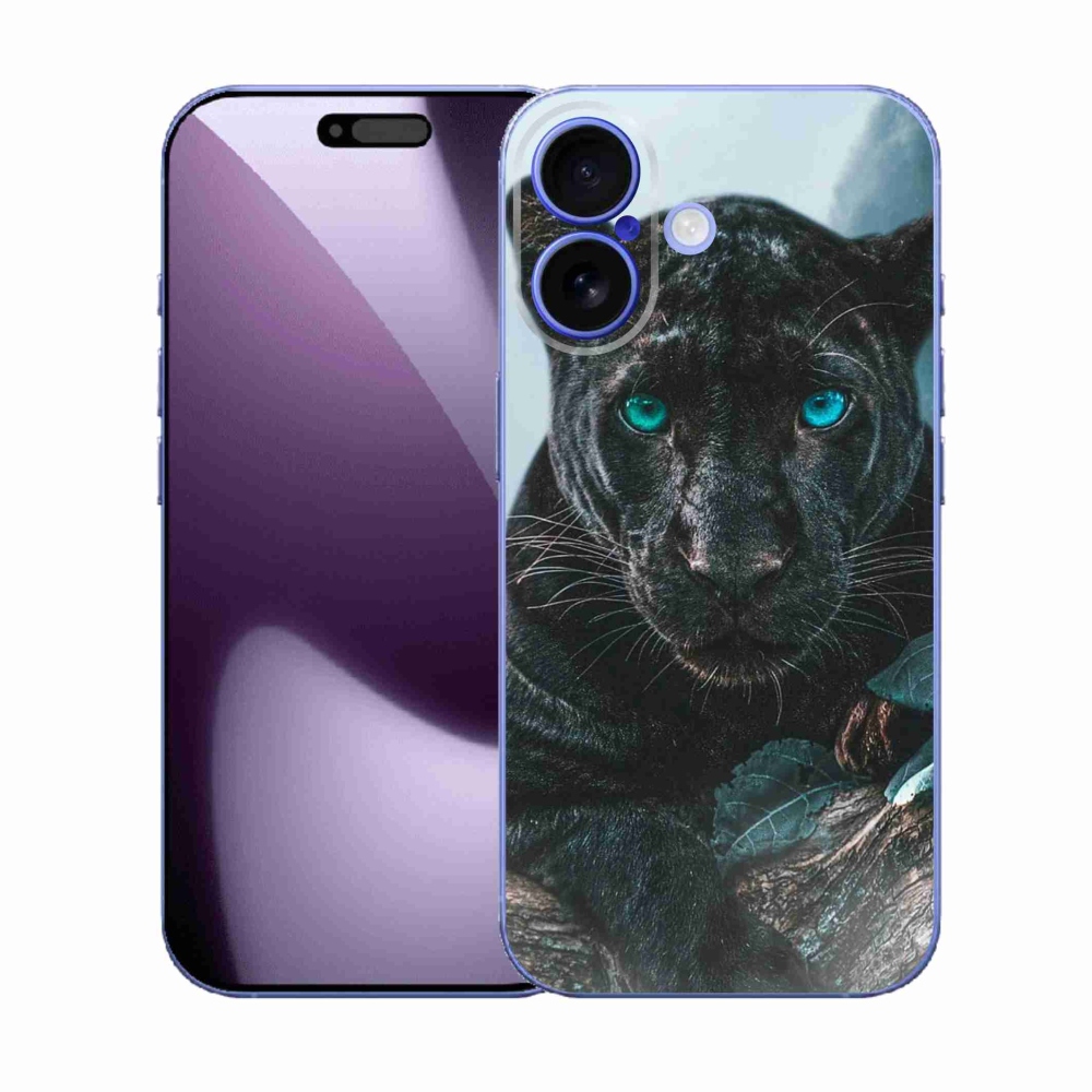 Zselés borítás mmCase iPhone 17 készülékhez - fekete párduc