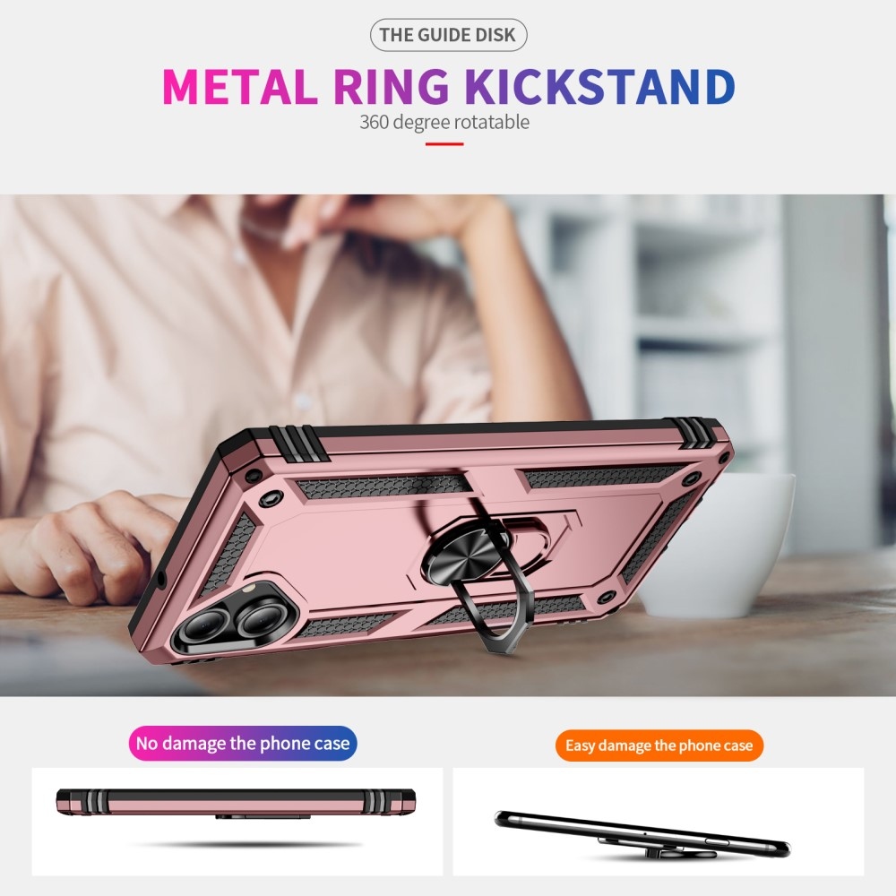 Gyűrűk tartós borítója Samsung Galaxy A06 4G - rózsaarany