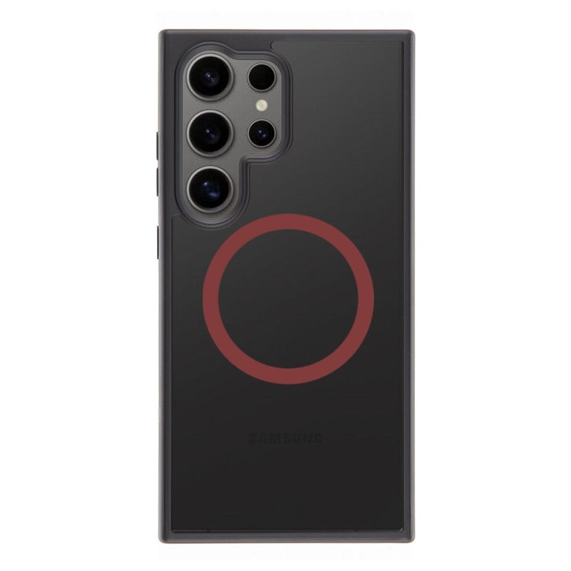 Taktikai MagForce Hyperstealth 2.0 borító a Samsung Galaxy S24 Ultra fekete/piros színű készülékhez