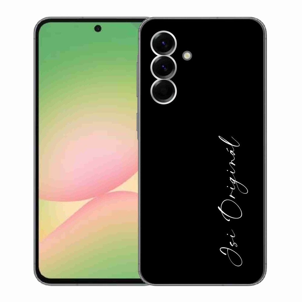 Gél borító mmCase Samsung Galaxy A56 5G - te vagy az eredeti fekete háttérrel