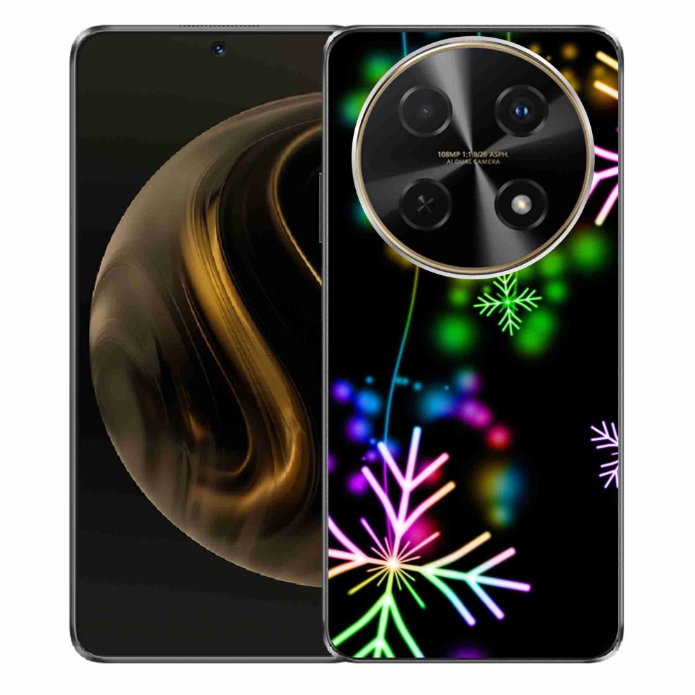 Gél borítás mmCase a Huawei Nova 12i készülékhez - színes pelyhekkel