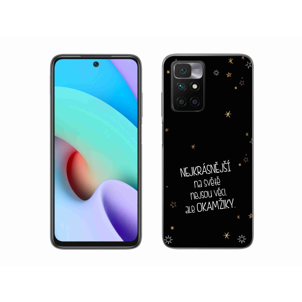 Gél borítás mmCase a Xiaomi Redmi 10/Redmi 10 (2022) - idézet 4 fekete háttérrel