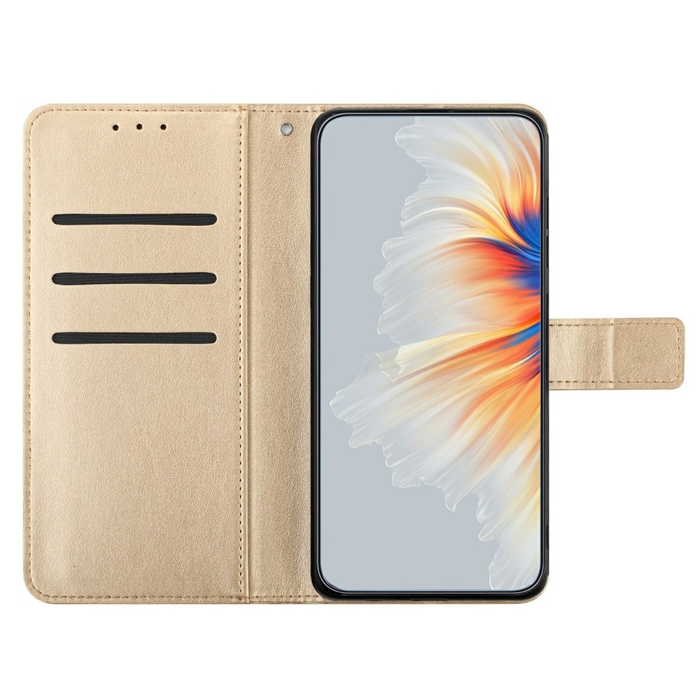 Mandala könyv tok Xiaomi 15T Pro-hoz - arany színű