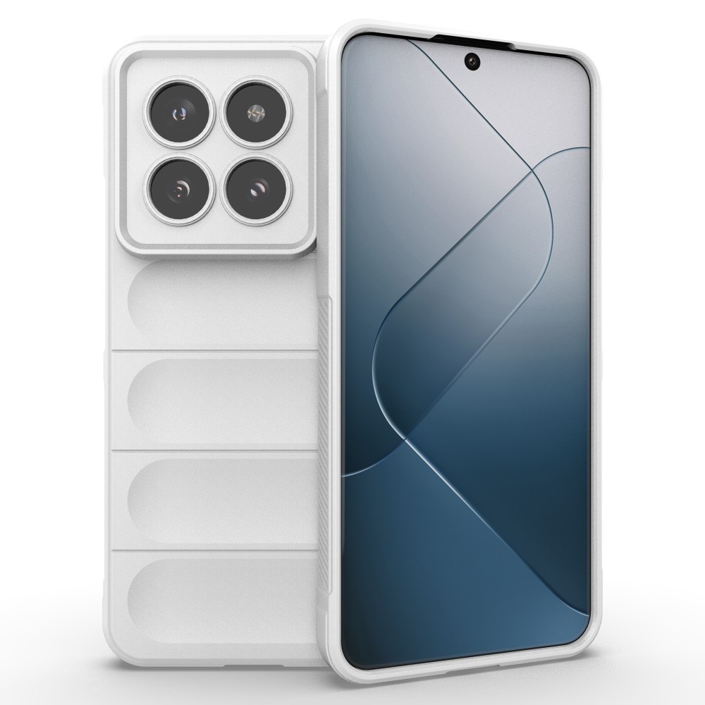 Rugg tartós zselés tok Xiaomi 14 Pro-hoz - fehér