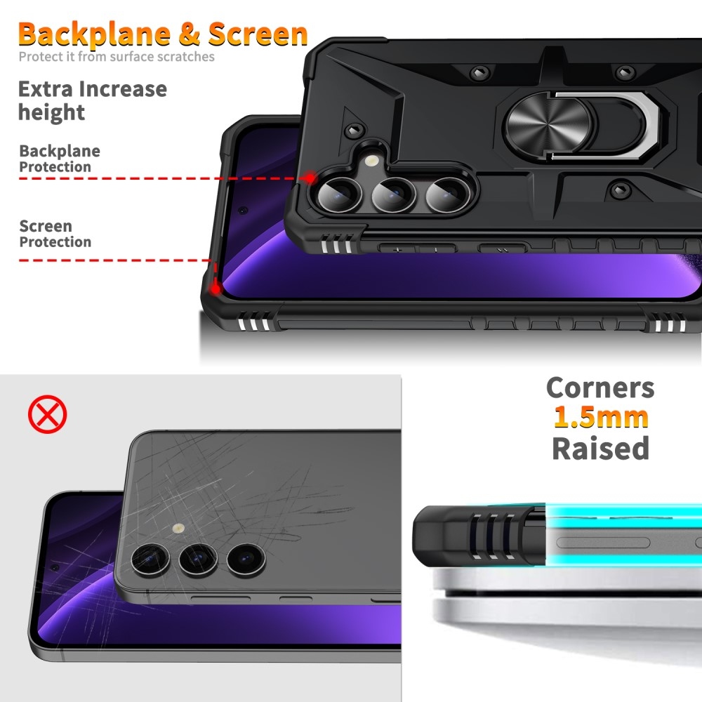 Cseppálló borítás Samsung Galaxy A26 5G készülékhez - fekete