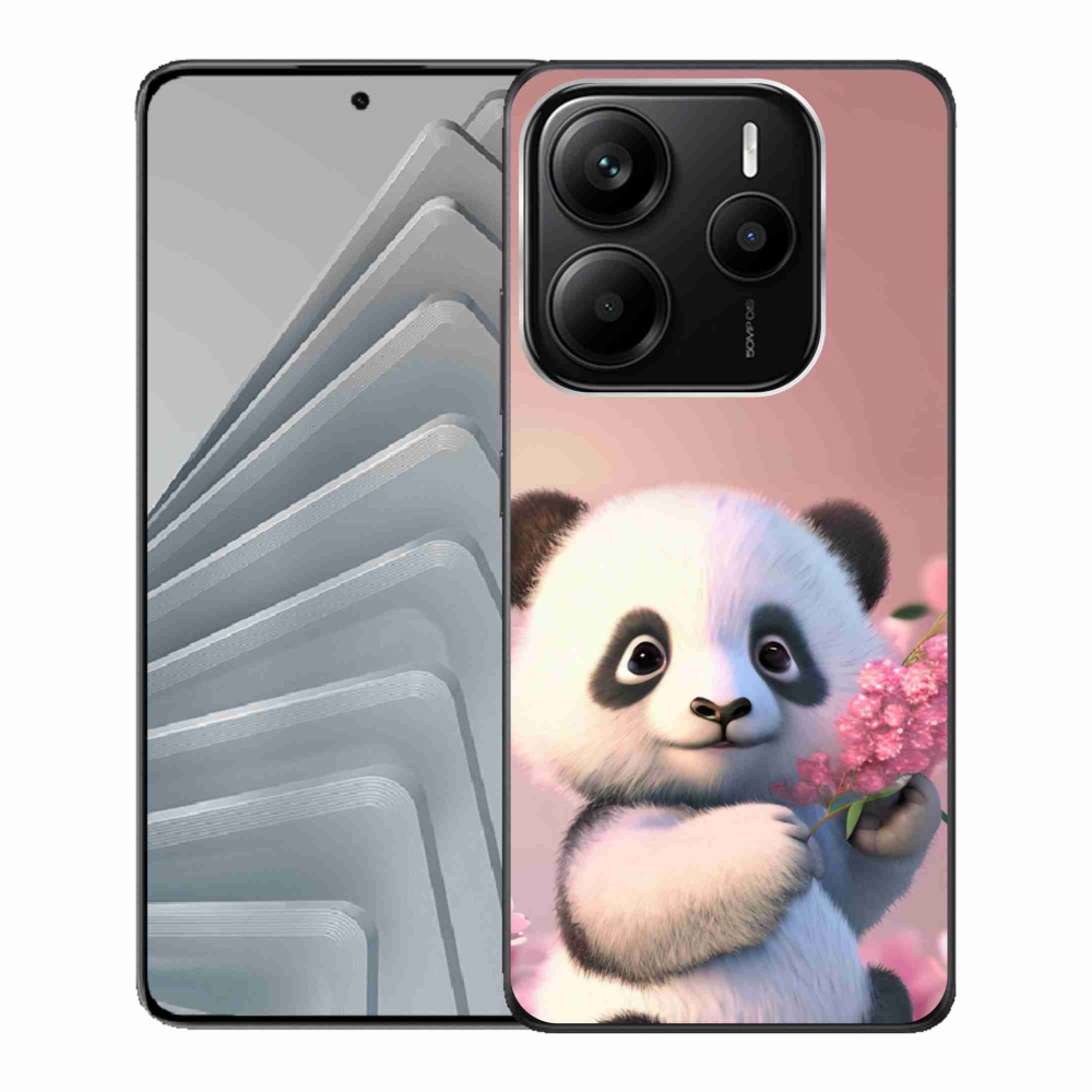 Gél borítás mmCase a Xiaomi Redmi Note 14 5G-hez - aranyos panda