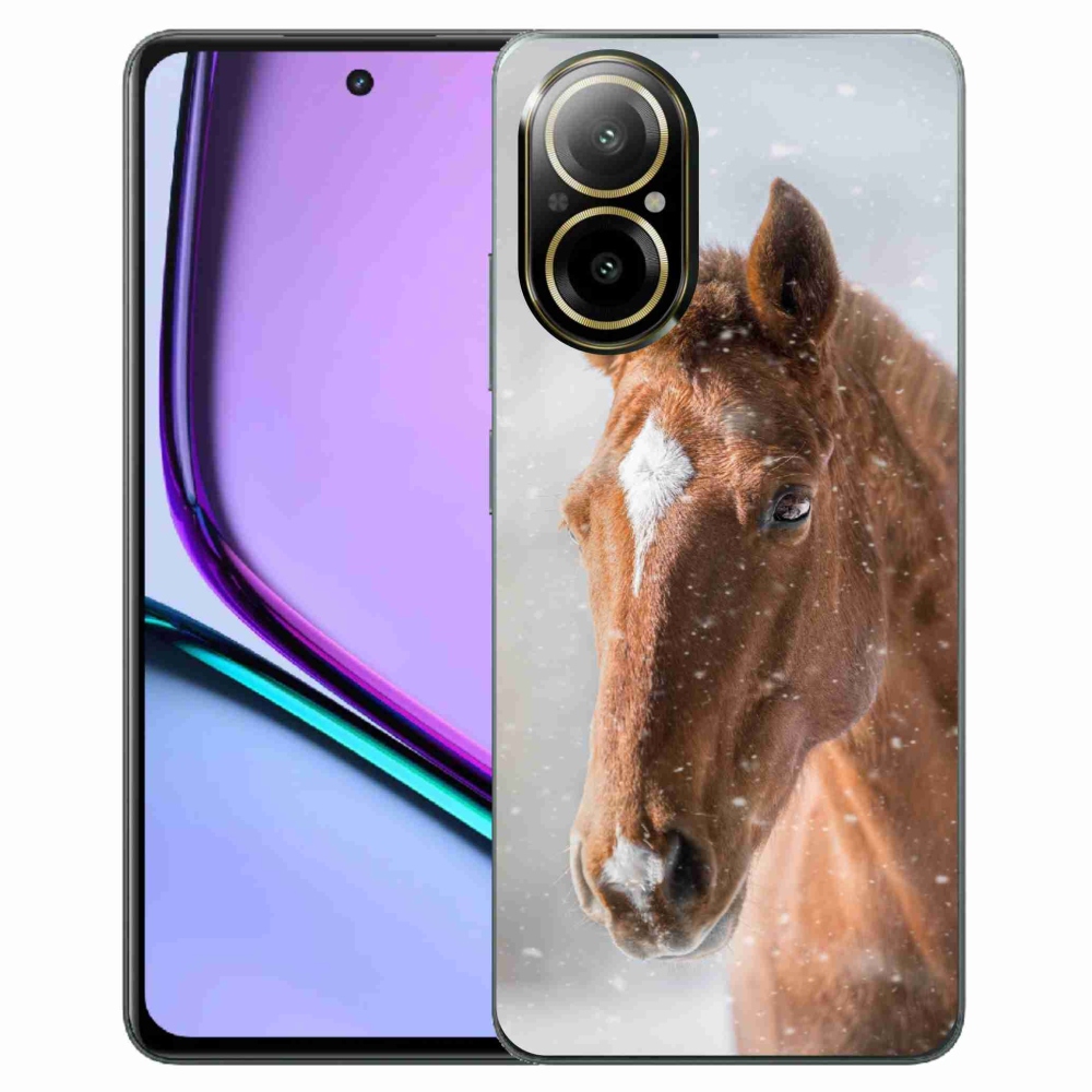 Zselés borítás mmCase a Realme C67 készülékhez - barna ló 2