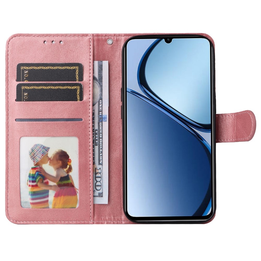 Feel könyvtáska Realme Note 60-hoz - rózsaszín