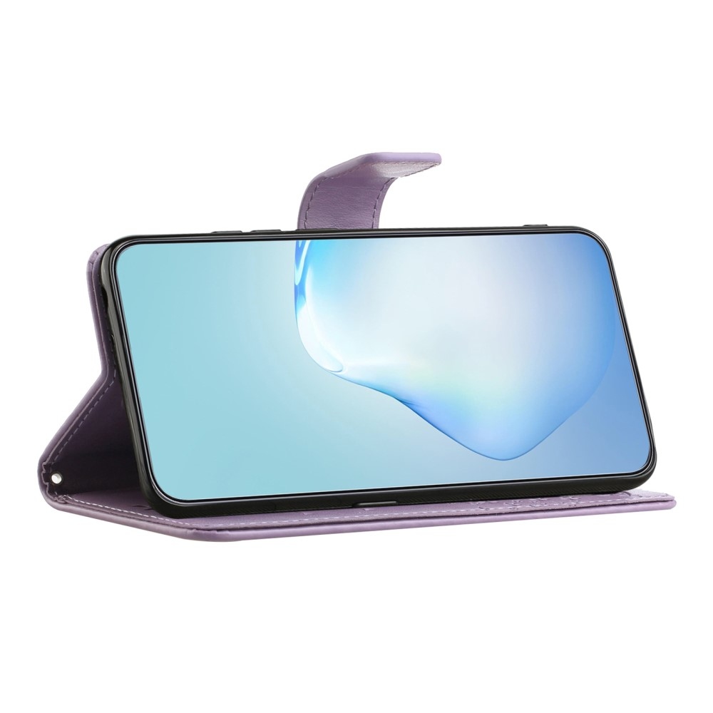 Fa könyv tok Samsung Galaxy A56 5G - világos lila