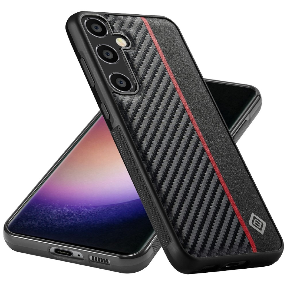 IMEEKE tartós zselés tok Samsung Galaxy S25+ - fekete/piros