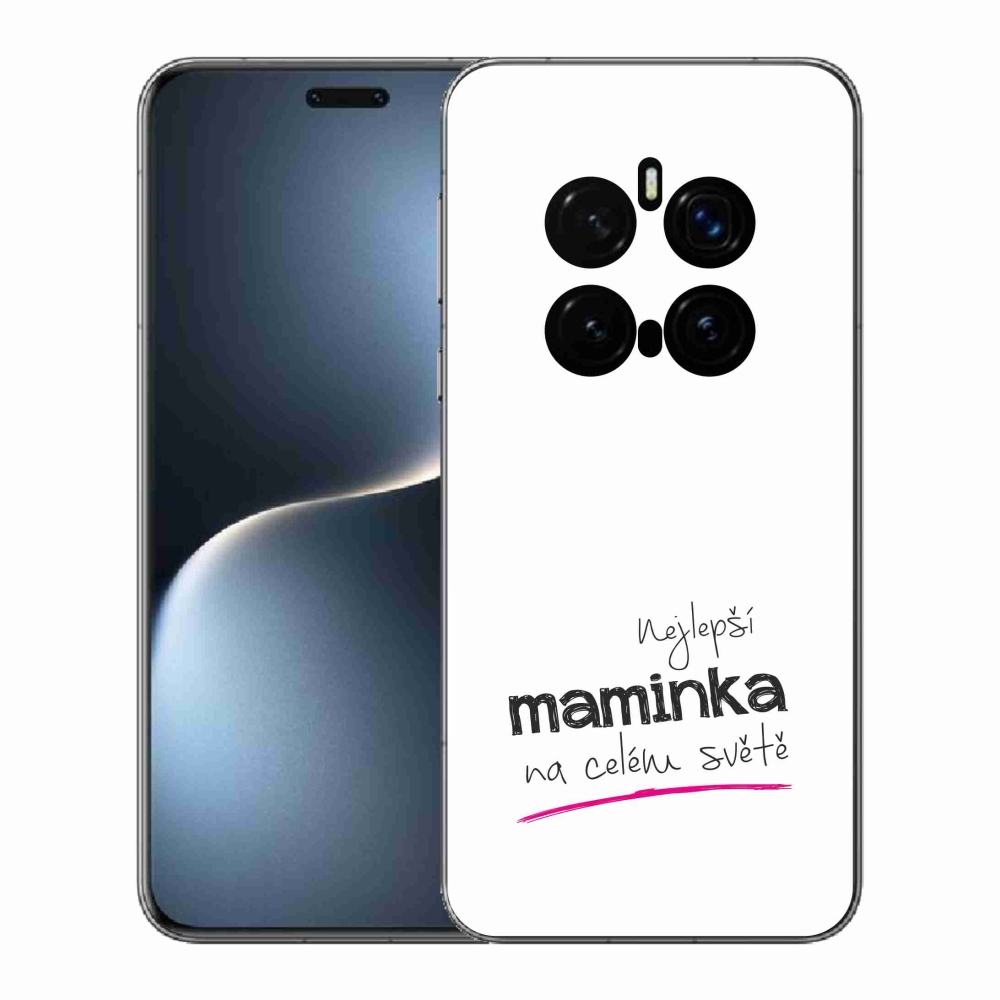 Gél borító mmCase a Honor Magic 7 Pro 5G-n - legjobb anya 4 fehér háttérrel