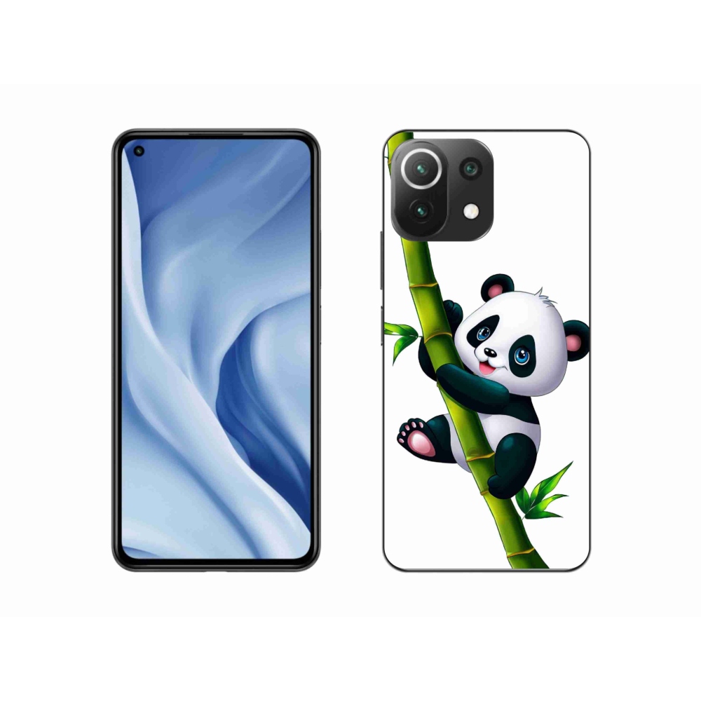 Gél borítás mmCase a Xiaomi Mi 11 Lite 4G/5G-hez - panda a bambuszon