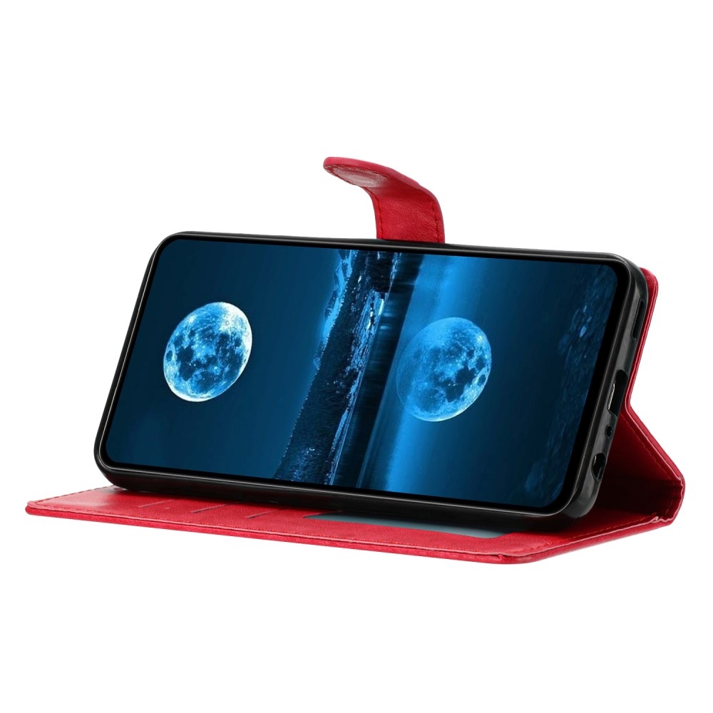 Vérrögök könyv tok Samsung Galaxy S25 Edge-hez - rózsaszínű