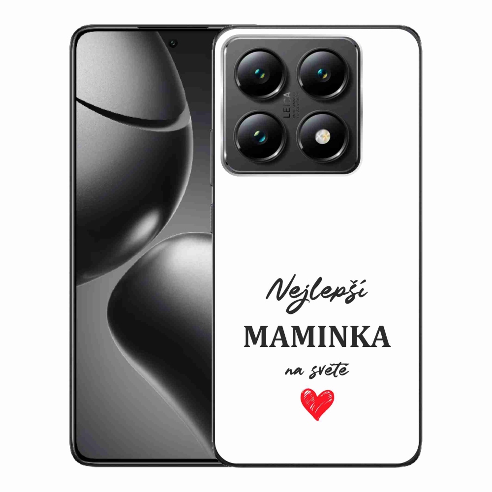 Gél borító mmCase a Xiaomi 14T Pro - legjobb anya 1 fehér háttérrel