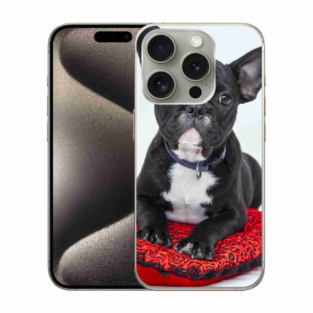 Gél tok mmCase iPhone 15 Pro készülékhez - bulldog