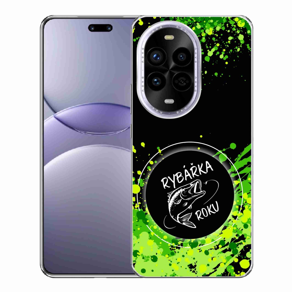 Gél borító mmCase a Huawei Nova 13 Pro 5G-n - az év horgásza fekete háttérrel