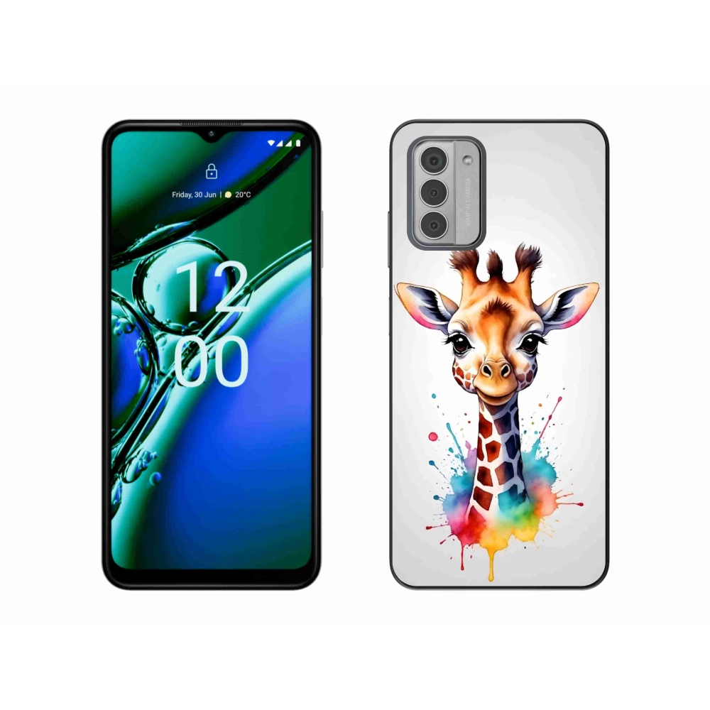 Zselés borítás mmCase a Nokia G42 készülékhez - zsiráf 1