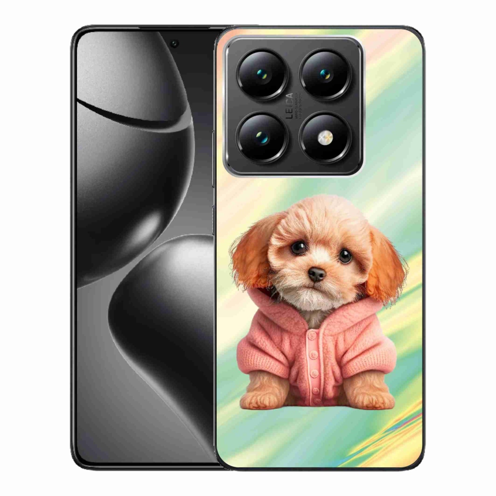 Gél borítás mmCase a Xiaomi 14T Pro - pulóveres kölyökkutyához