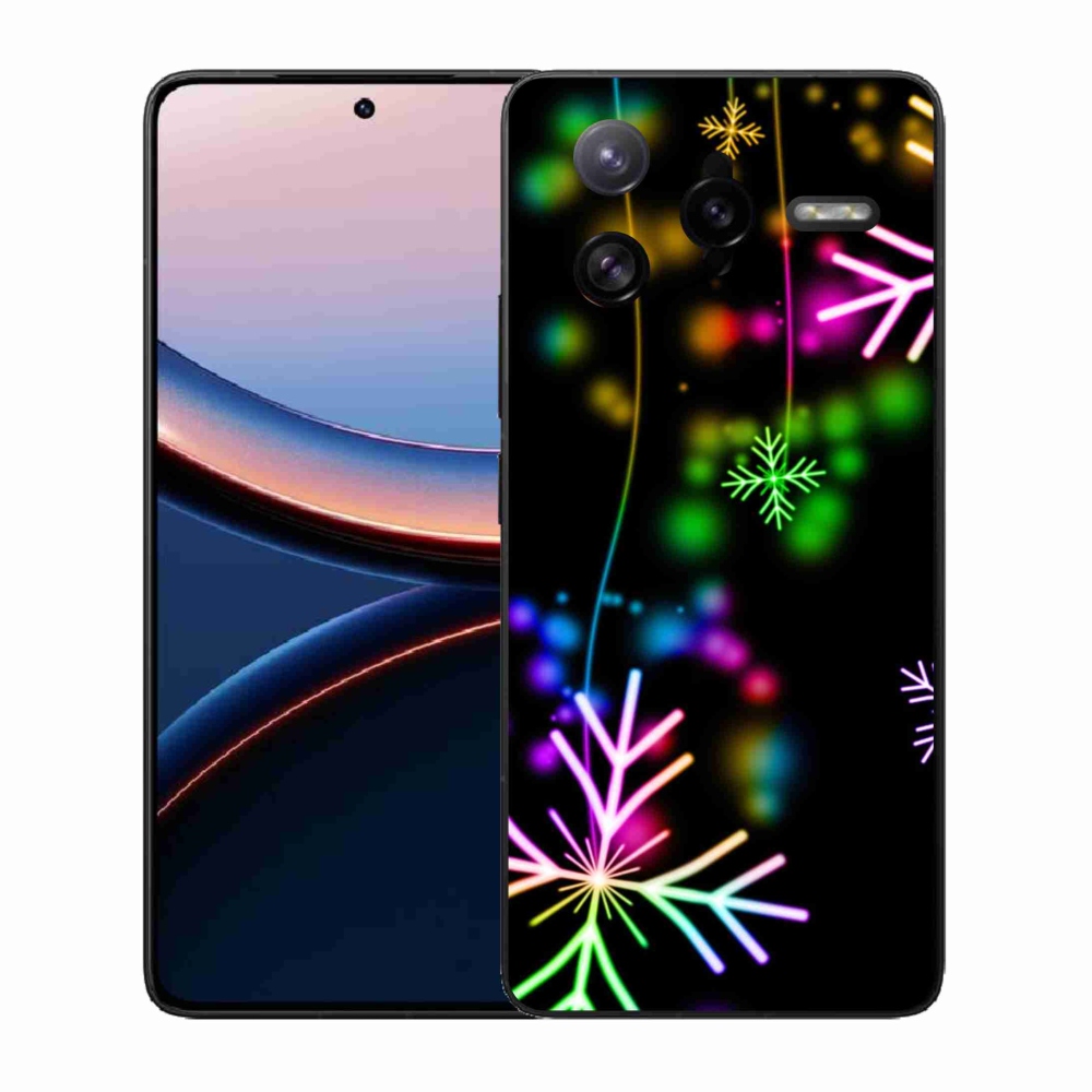 Zselés borítás mmCase a Xiaomi Poco F7 Ultra számára - színes pelyhekkel