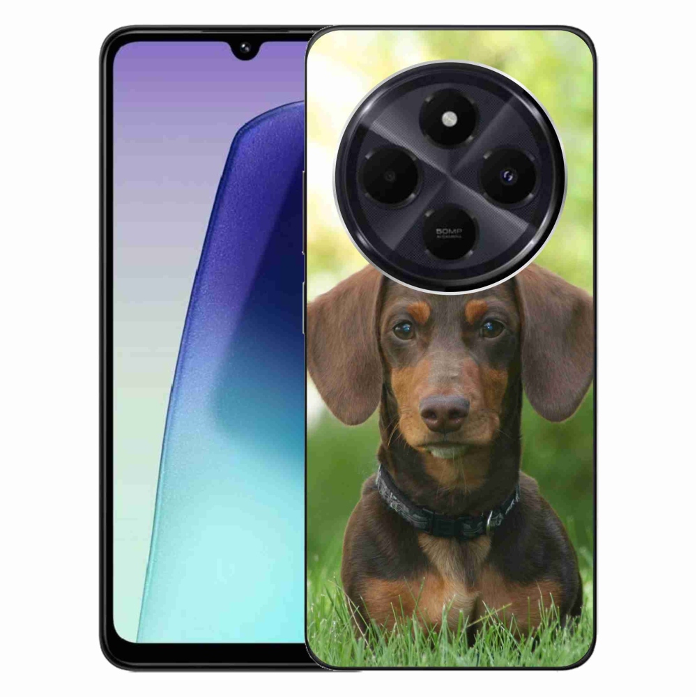 Gél tok mmCase a Xiaomi Redmi 14C/Poco C75-hez - barna tacskó