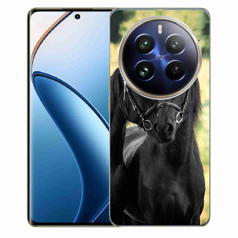 Zselés borítás mmCase a Realme 12 Pro 5G/12 Pro+ 5G számára - két fekete ló