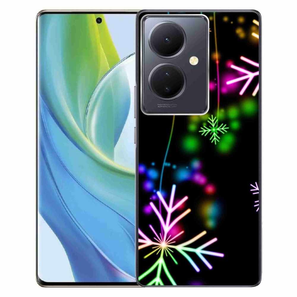 Gél borítás mmCase a Vivo V29 Lite 5G-n - színes pelyhekkel