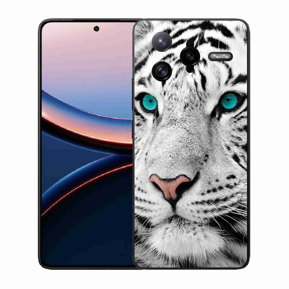 Gél borítás mmCase a Xiaomi Poco F7 Ultra számára - fehér tigris