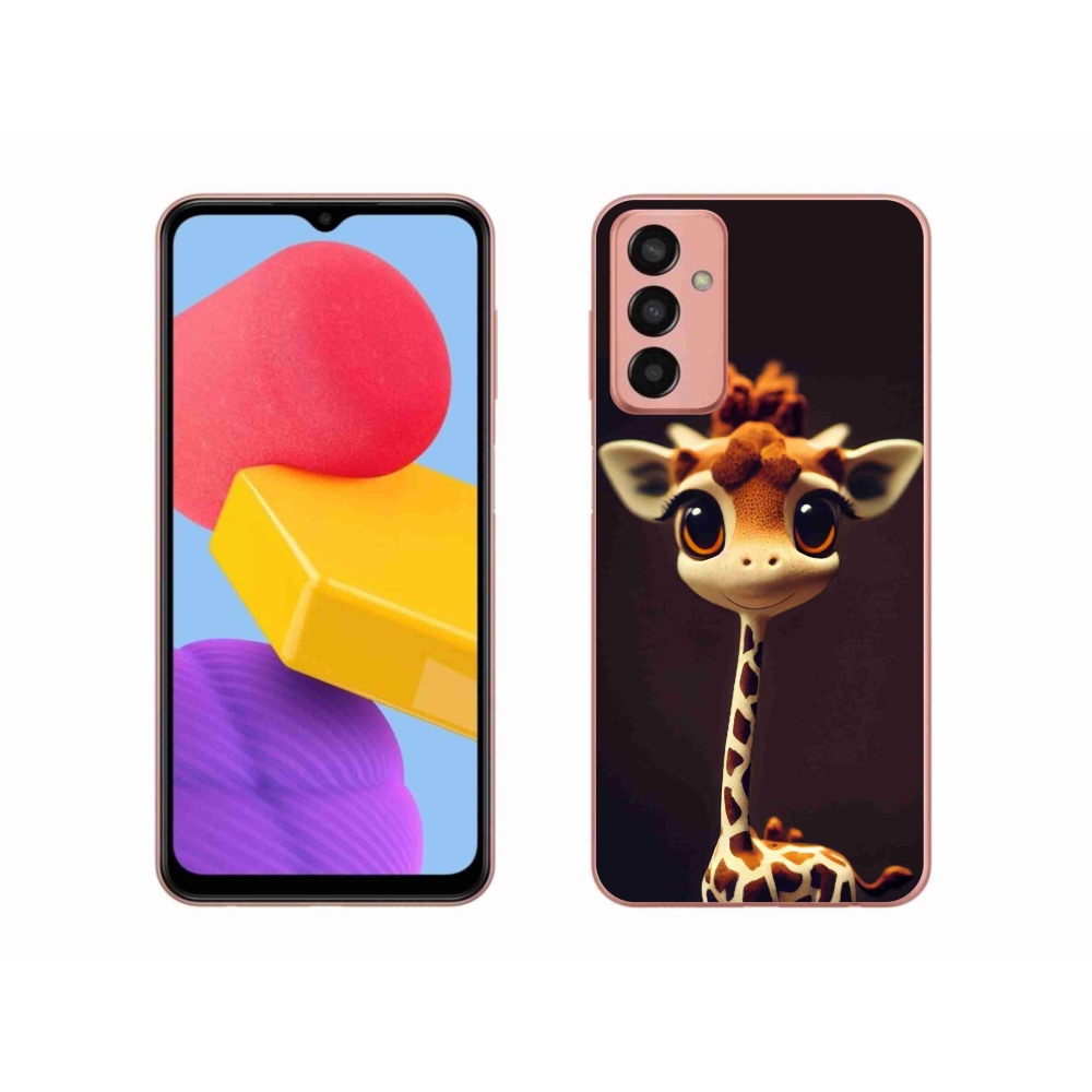 Zselés borítás mmCase Samsung Galaxy M13 készülékhez - kis zsiráf