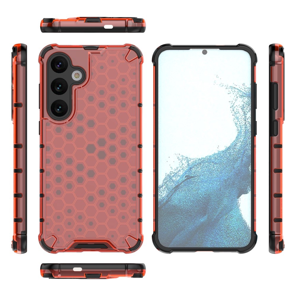 Mézédes tartós borító Samsung Galaxy S25+ készülékhez - piros