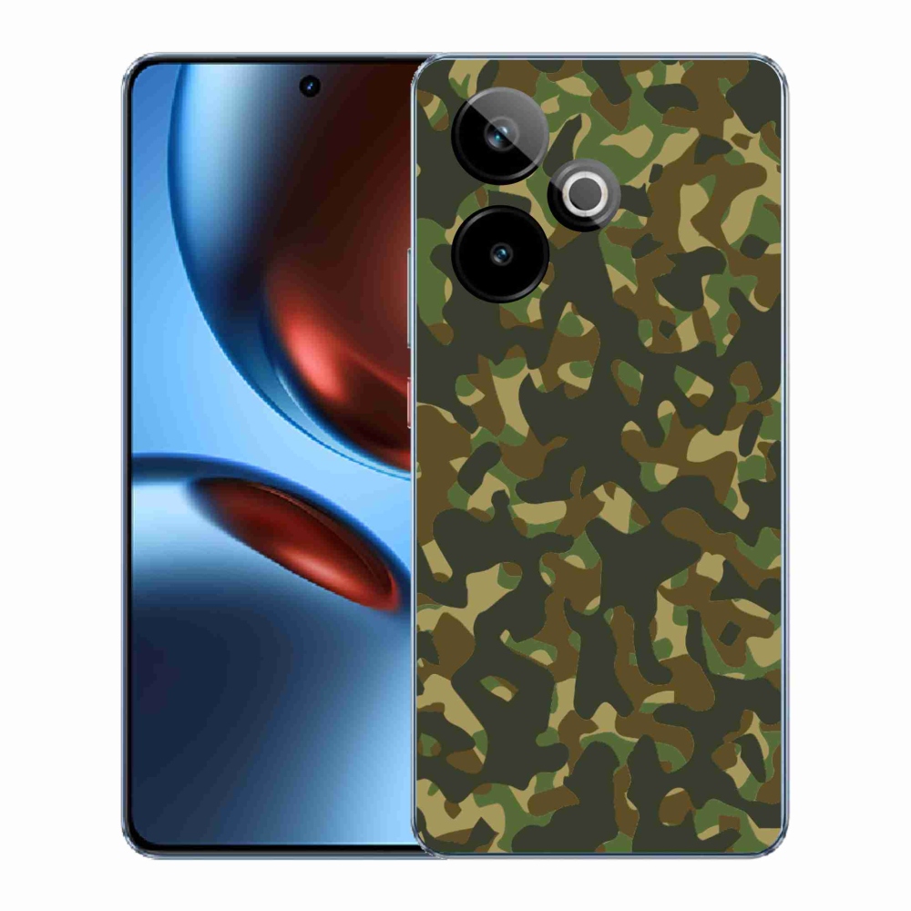 Rugalmas zselés tok mmCase képpel a Realme GT 7 5G/GT 7T 5G számára - álcázó minta 1