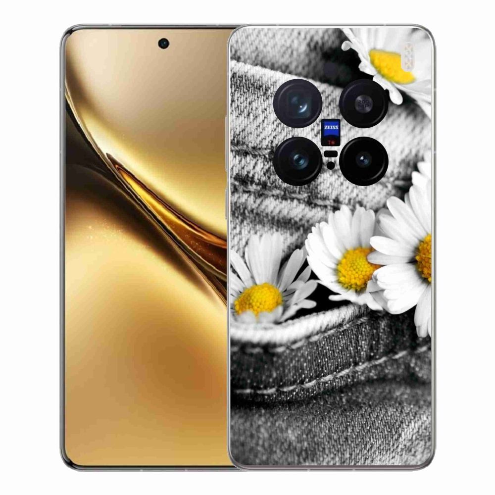 Zselés borítás mmCase a Vivo X200 Pro 5G készülékhez - margarétás