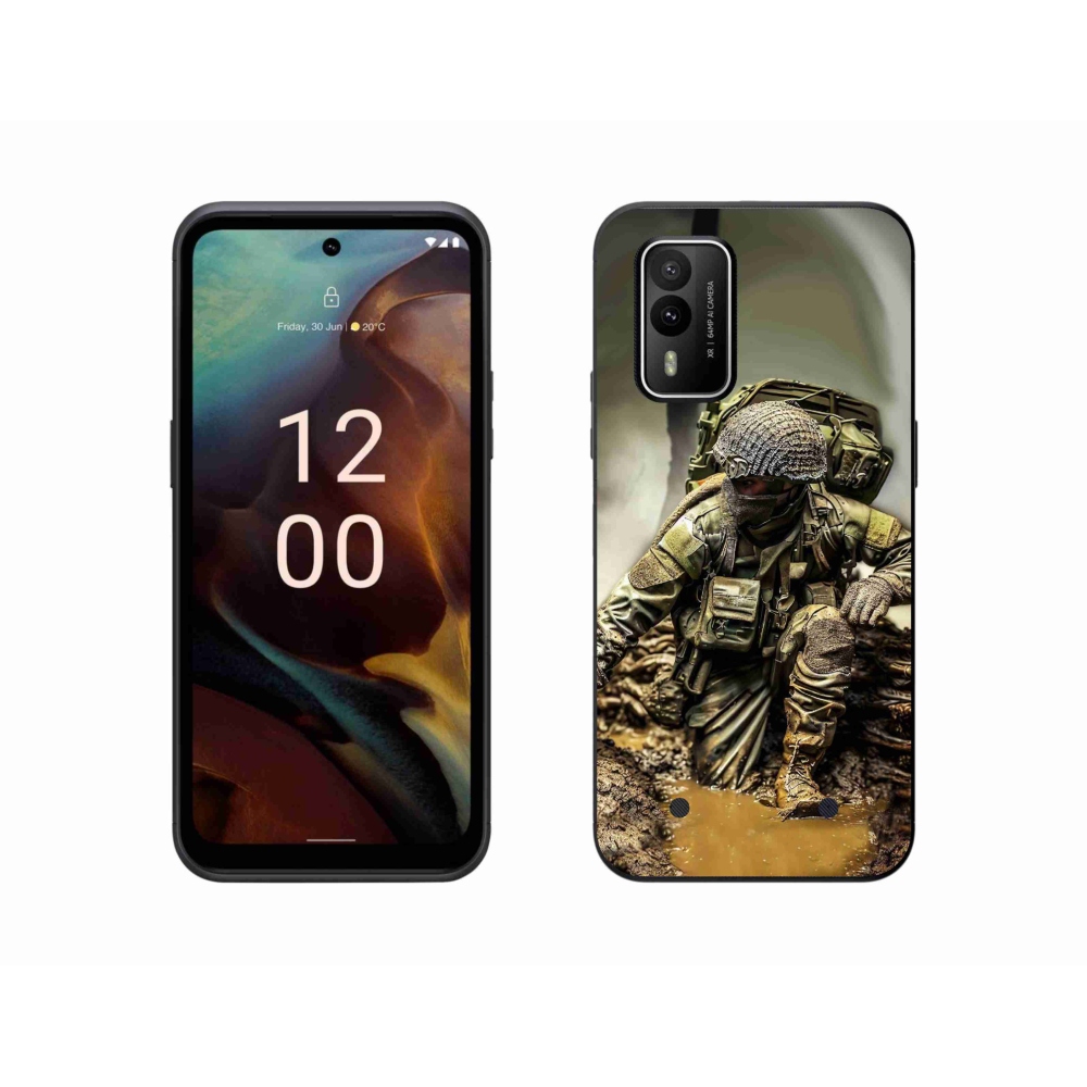 Zselés borítás mmCase a Nokia XR21 készülékhez - katona